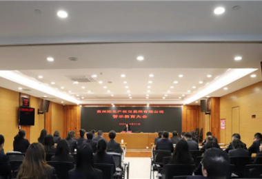 以案為鑒，警醒前行——貴州陽光產(chǎn)權(quán)交易所黨委組織召開2024年警示教育大會