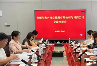 交流互動(dòng)  共話(huà)發(fā)展——貴州陽(yáng)光產(chǎn)權(quán)交易所赴貴州習(xí)酒集團(tuán)拜訪(fǎng)交流